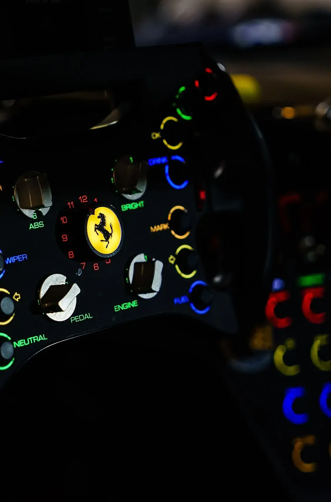 Command Center - Way more then steering wheel, it's a command center of modern race cars.